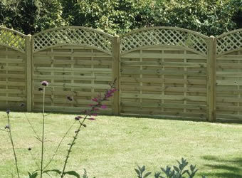 Arched Lattice Fencing