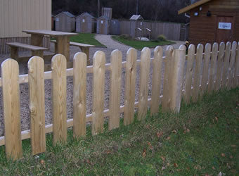 Round Top Cottage Picket Fence