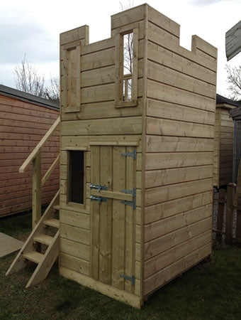 Kids Wooden Castle Playhouse