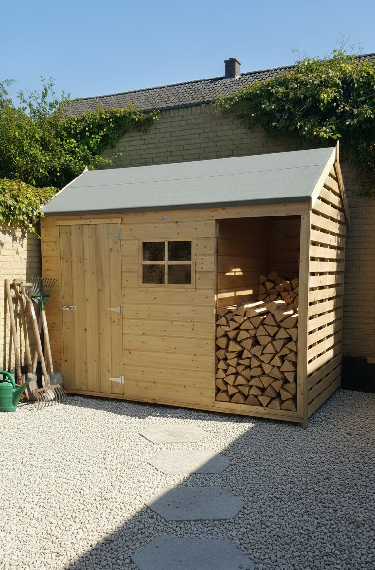 Log store shed