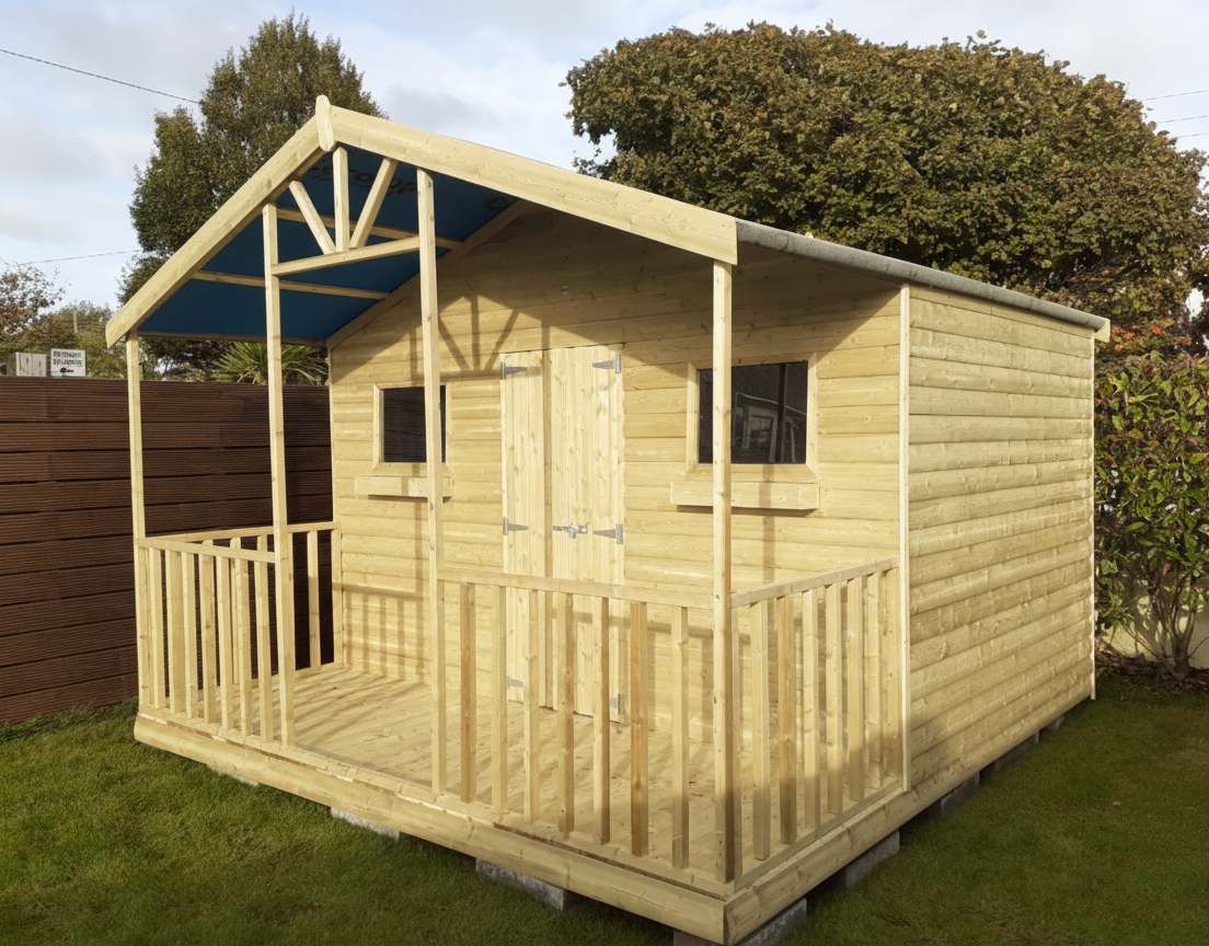 Summer chalet with 4ft veranda