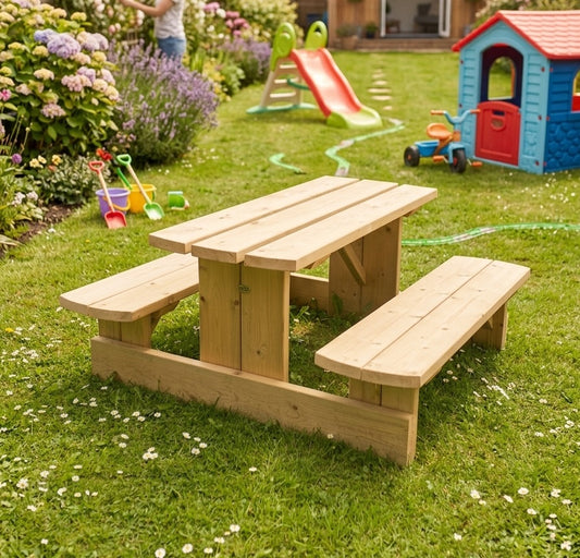 Premium Kids Wooden Picnic Bench – Fully Assembled