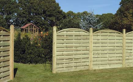 Arched Horizontal Fencing