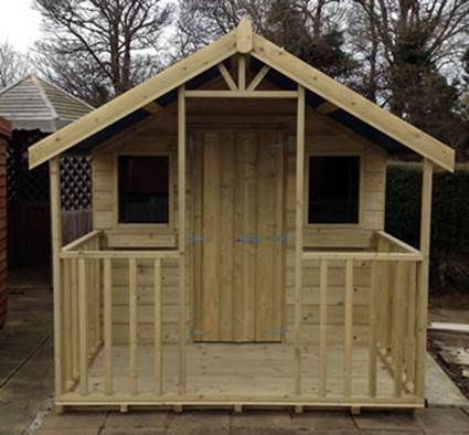 10ft x 8ft Rustic Chalet Garden Shed