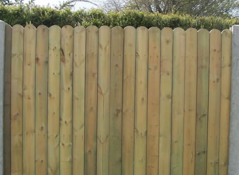 Solid Cottage Round Top Picket Fencing