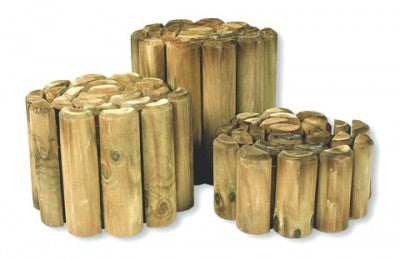 Log rolls for Garden Edging